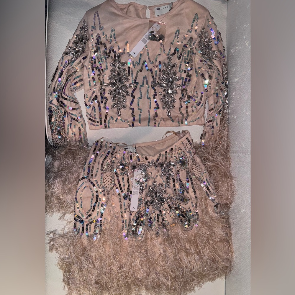 ASOS LUXE 2 Piece Glam Set.